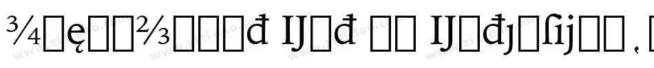 IowanOldSt Ext BT Extension字体转换
